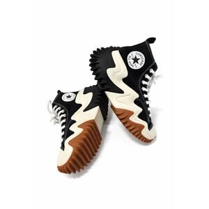 Converse Run Star Motion Hi Black White Platform Sneakers Men's 7 Wo's 8.5